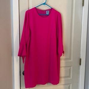 Hot pink shift dress